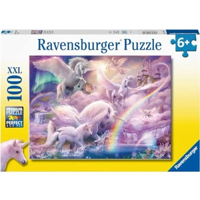 Image de Puzzle Ravensburger Licornes, 100 pièces XXL