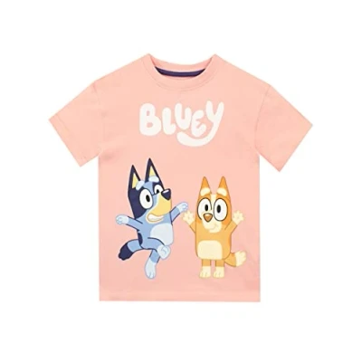 Afbeelding van Bluey T shirts shirt voor Meisjes Bingo Korte Mouwen Meisje 18 maanden tot 6 jaar, Roze