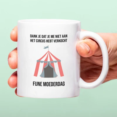 Afbeelding van Mok Dank je dat me niet aan het circus hebt verkocht