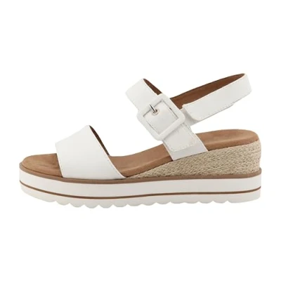 Afbeelding van TOM Tailor Espadrilles, Dames, Maat: 36, White Katoen