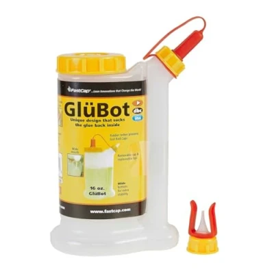 Afbeelding van FastCap Originele GluBot lijmfles, perfect voor het netjes en nauwkeurig aanbrengen van houtlijm (ca. 500 ml).