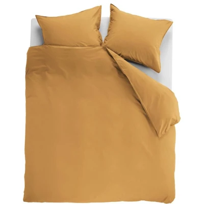 Afbeelding van Ambiante Cotton Uni dekbedovertrek Lits Jumeaux XL 260x200/220 Oker