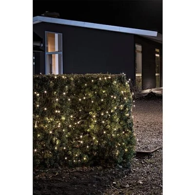 Afbeelding van LED lichtketting buiten 240 fl. Warmw. zwarte kabel, werkt op batterijen 3730 100