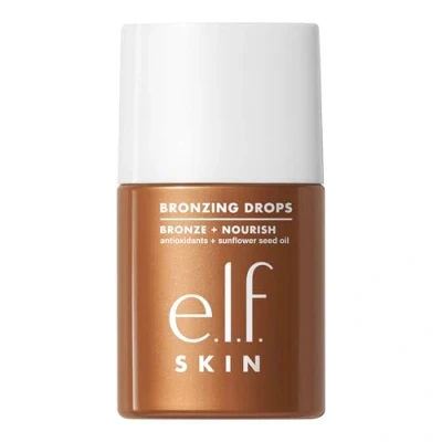 Afbeelding van e.l.f. SKIN Bronzing Drops, vloeibare bronzer voor gezicht en lichaam, creëert een gebruinde gloed, doordrenkt met vitamine E, veganistisch niet getest op dieren, koper goud