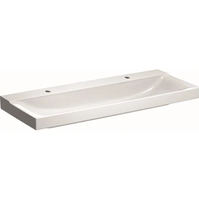Afbeelding van Geberit Xeno2 meubelwastafel wit KeraTect (140 x 48 cm) 2x 1 kraangat,