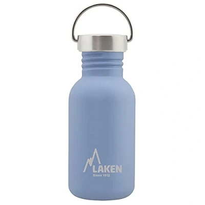 Afbeelding van RVS fles Basic Steel Bottle 500ml S/S Cap Blauw