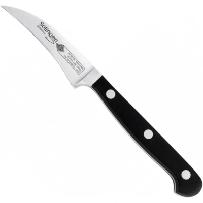 Afbeelding van Eikaso Solingen Tourneermes met Krom Lemmet 7 cm Ergonomisch Gastro Heft Zwart