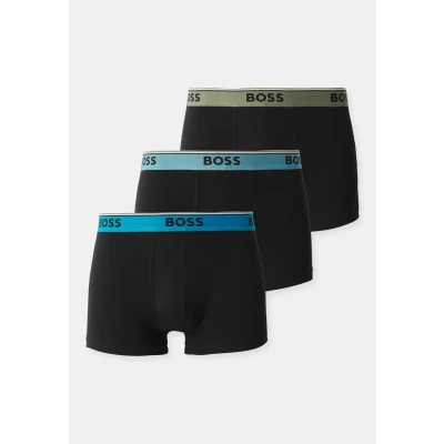 Afbeelding van BOSS Trunk Power 3 PACK Onderbroeken, Heren, Maat: Small, Schwarz/türkis/oliv
