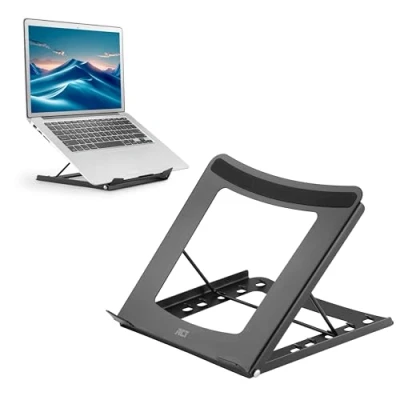 Afbeelding van ACT Laptopstandaard, inklapbaar, hoogte verstelbaar in 5 standen AC8145