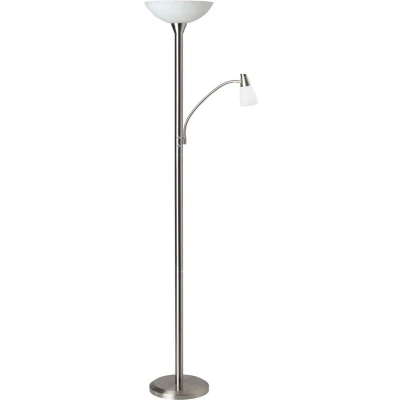 Afbeelding van Brilliant LUCY Staande leeslamp Chroom