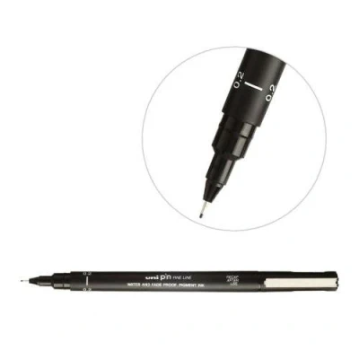 Image de Fineliner Uni Ball Pin 0,2mm noir