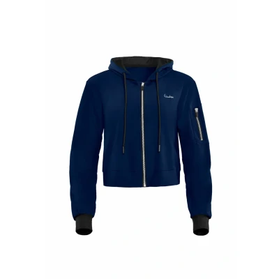 Afbeelding van Winshape Sweater met rits, Dames, Maat: XS, Dark blue