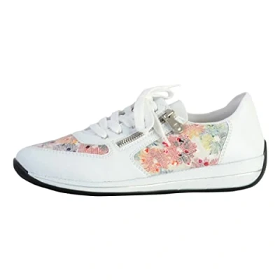 Afbeelding van Rieker Sneakers laag, Dames, Maat: 41, weiss multi Leer/ synthetisch