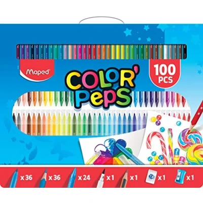 Afbeelding van Tekenset Maped Color&#039;Peps 100delig