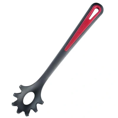 Afbeelding van Westmark Gallant spaghettilepel uit kunststof zwart en rood 30.5cm