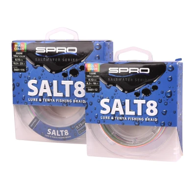 Afbeelding van Spro Salt8 Multicolor Gevlochten lijn 0,15mm 300m