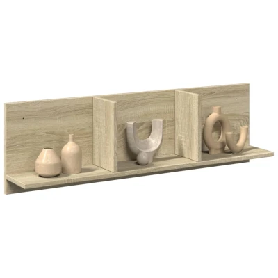 Afbeelding van vidaXL Wandkast 100x16,5x30 cm bewerkt hout sonoma eikenkleurig
