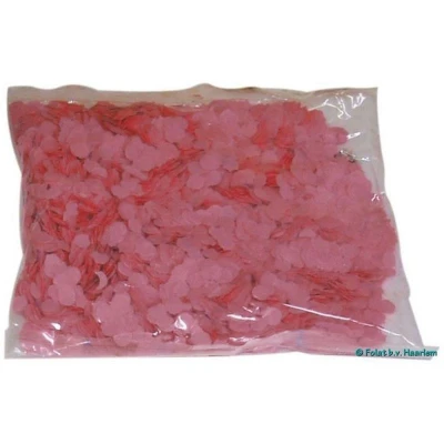 Image de Papier rose clair de confettis 100gr