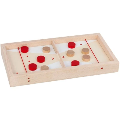 Afbeelding van Goki Houten Puck Schieten Speeltafel 2in1, 11dlg.
