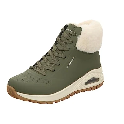 Afbeelding van Skechers Uno Rugged Fall Air Enkellaarzen voor dames, Olijf