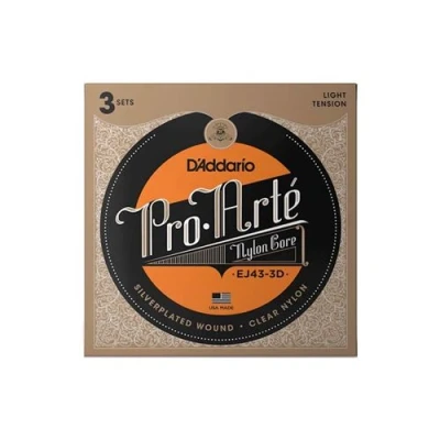 Image de D&#039;addario EJ43 3D Pack de 3 jeux cordes guitare classique Tension light