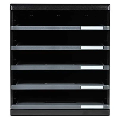 Afbeelding van Exacompta Art. Nr. 303714D MODULO A4 5 open laden voor DIN A4+ documenten buitenmaten: diepte 35 x breedte 28,8 hoogte 32 cm zwart/muisgrijs