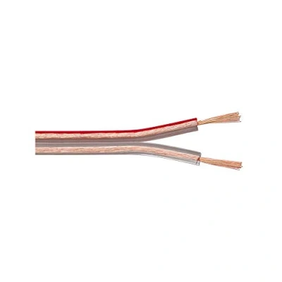 Afbeelding van Luidspreker kabel (CU koper) 2x 0,75mm² / transparant 25 meter