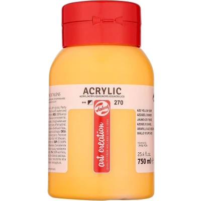 Afbeelding van Talens Art Creation acrylverf flacon van 750 ml, donker azogeel