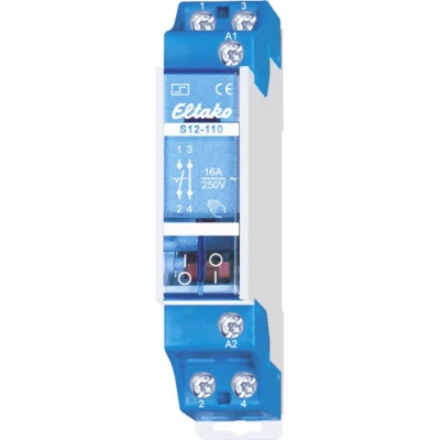 Afbeelding van Eltako S12 110 12V DC Stroomstootschakelaar 1x NC, NO 12 V 10 A 2300 W 1 stuk(s)