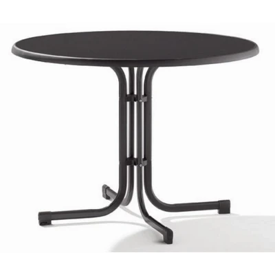 Afbeelding van Sieger Tuin tafel Ø 100 Cm D.grijs Leisteen Decor.