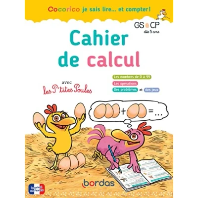 Afbeelding van Cahier de calcul avec les P&#039;tites Poules GS CP