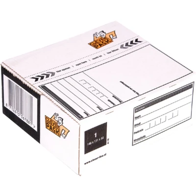 Afbeelding van Postpakketbox 1 CleverPack 146x131x56mm wit 25stuks