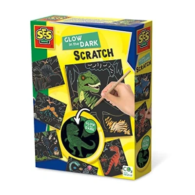 Afbeelding van SES Glow in the Dark Scratch Dino&#039;s
