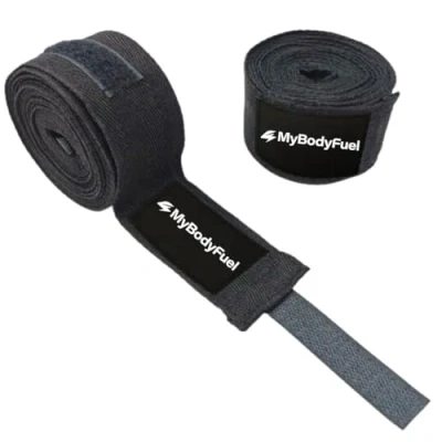 Afbeelding van MyBodyFuel Boxing Wraps Boksbandage Kickboks bandage One Size 500 cm Zwart