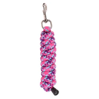 Image de Harry&#039;s Horse Corde pour Licol Mounty Musketon Zilver 2m Fuchsia/Violet/Turquoise