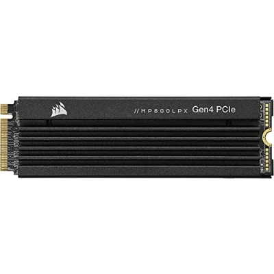 Afbeelding van Corsair MP600 PRO LPX 4TB M.2 NVMe PCIe x4 Gen4 SSD Geoptimaliseerd voor PS5 (Tot 7,100MB/sec Sequential Read Snelheden, 6,800MB/sec Write Snelheden) Zwart