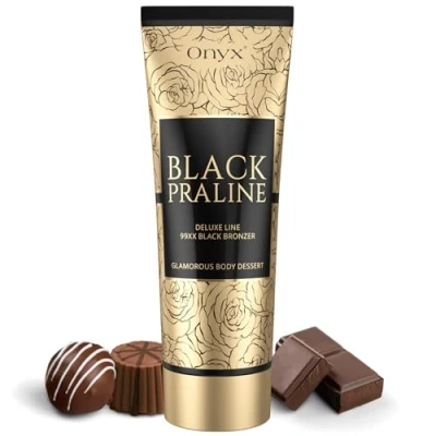 Afbeelding van Onyx Black Praline Solarium bruiningscosmetica instant chocoladebruin geleidelijke bruiningslotion