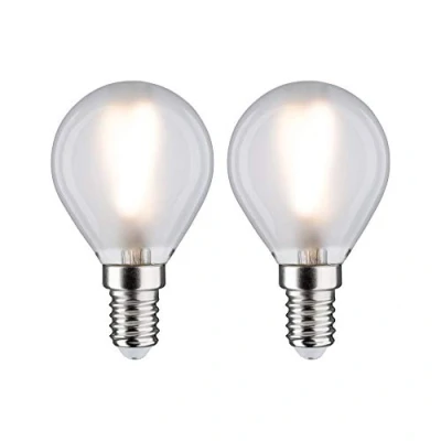 Afbeelding van Paulmann 28638 LED lamp Energielabel G (A G) E14 3 W Warmwit (Ø x h) 45 mm 78 2 stuk(s)