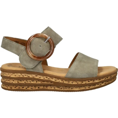 Afbeelding van Gabor Sandalen met plateauzool, Dames, Maat: 41.5, Braun Schoenen