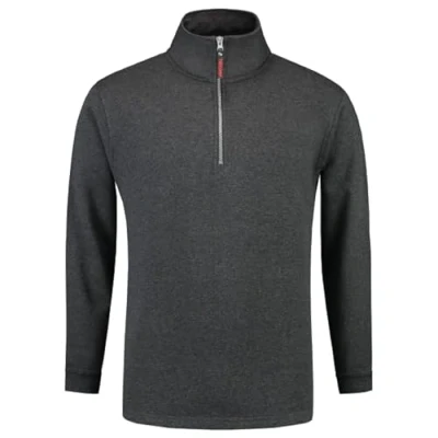 Afbeelding van Tricorp Sweater Ritskraag Casual Antraciet Maat 5XL