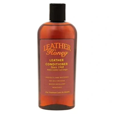 Afbeelding van Leather Honey Lederen conditioner premium leerverzorging sinds 1968, kleding, meubels, auto interieur, schoenen, tassen en accessoires van leer, niet giftig, gemaakt in de VS