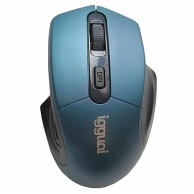 Afbeelding van Muis iggual ERGONOMIC L 1600 dpi Blauw Zwart/Blauw