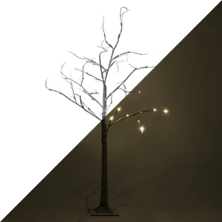 Afbeelding van LED kerstboom 1.25 meter (48 LEDs, Besneeuwd)