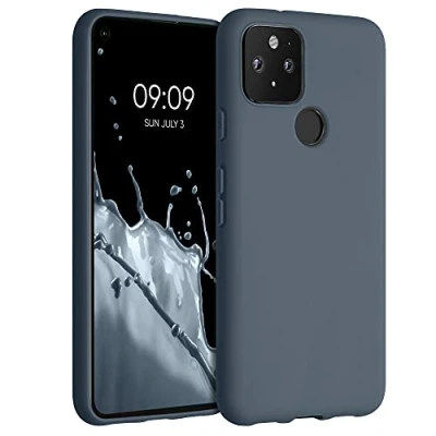 Afbeelding van kwmobile telefoonhoesje geschikt voor Google Pixel 5 Hoesje smartphone Back cover in leisteen