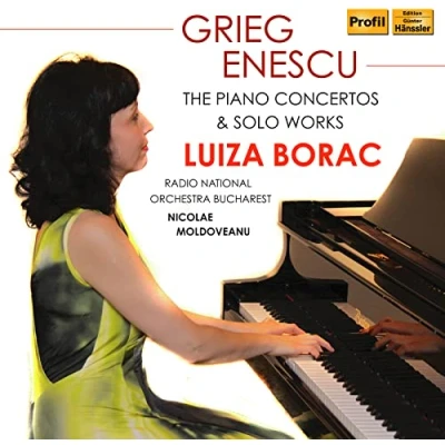 Afbeelding van Luiza Borac, Radio National Orchestra Bucharest Grieg &amp; Enescu: The Piano Concertos Solo Works (2 CD)