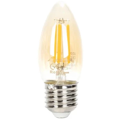 Afbeelding van Aigostar Kaarslamp E27 dimbaar flame warmwit C35 LED 4W 400Lm=38W halogeen verlichting amber glas 2200K