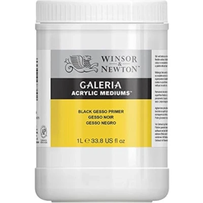 Afbeelding van Winsor &amp; Newton Galeria Gesso additief, zwart, 1 l