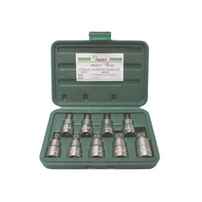 Afbeelding van HANS 46028 9 Doppenset Spline 1/2 XZN, Safety Insert System Vierkant