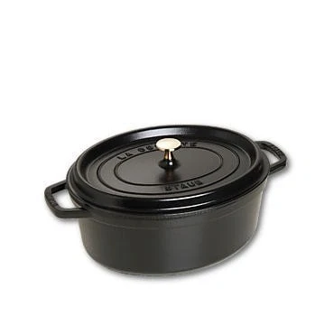Afbeelding van Staub Cocotte , Ovaal 31 Cm Zwart