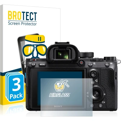 Afbeelding van BROTECT Screenprotector voor Sony Alpha 7R III Folie Beschermfolie Beschermglas transparant (3 Stuks)